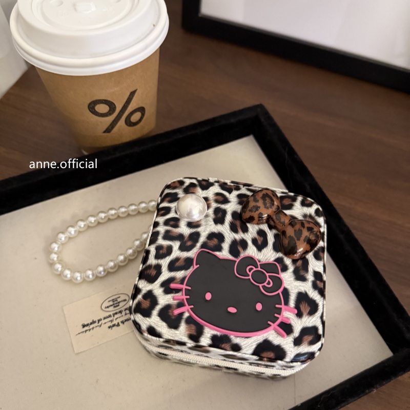 首饰盒/箱 【G003】韩式可爱kitty豹纹首饰盒
