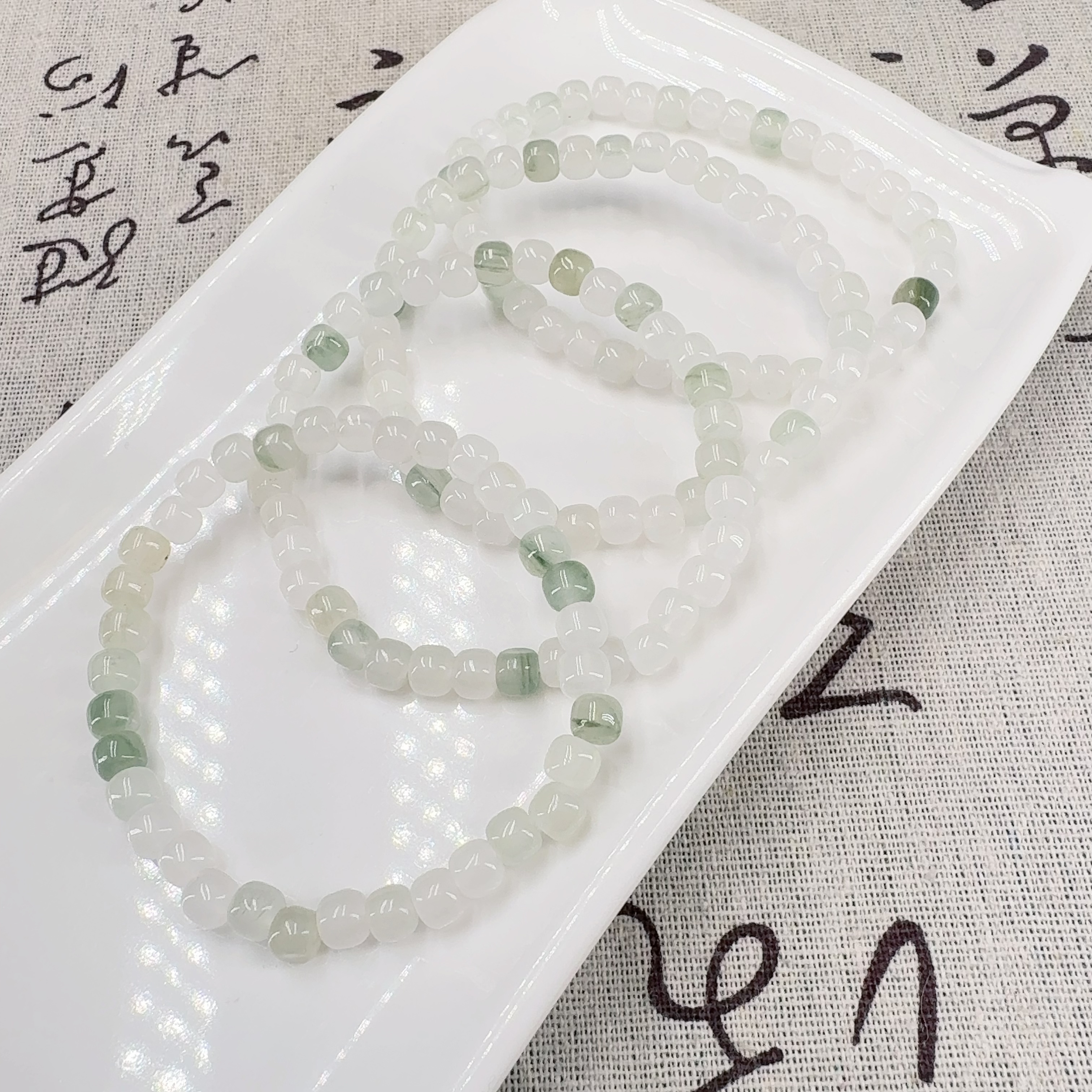 A080 天山翠老型珠手串  多样性发一串