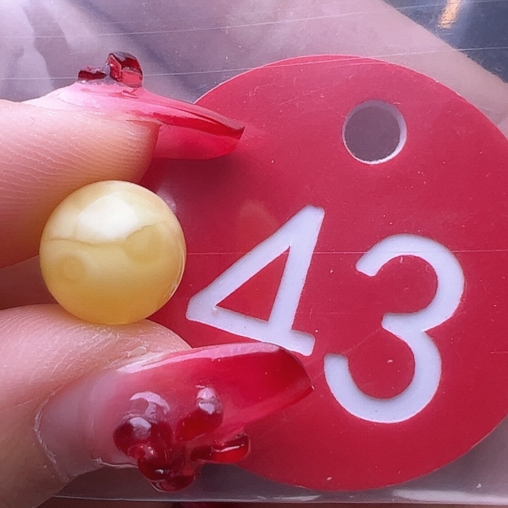 蜜蜡裸石未镶嵌微瑕 10mm 圆珠