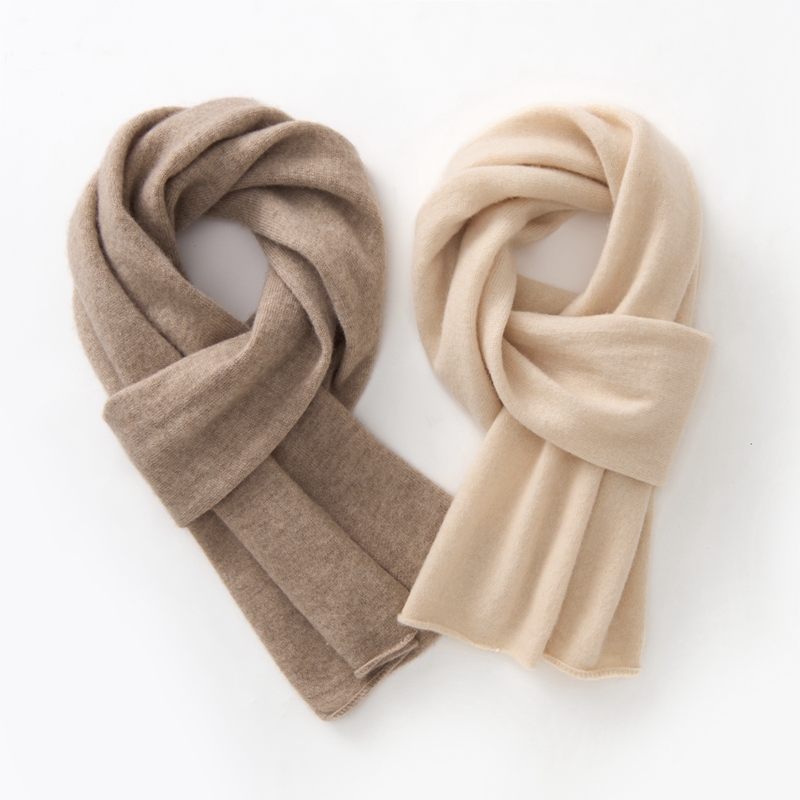 【山羊绒】男女儿童纯色羊绒围巾百搭保暖