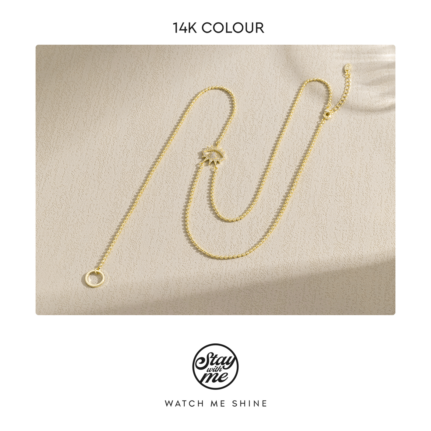 STAY WITH ME 铜合金项链 小众设计n1636项链