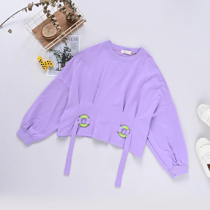 【优子壹家实体品牌】儿童秋款新款针织休闲短装圆领T恤6212114