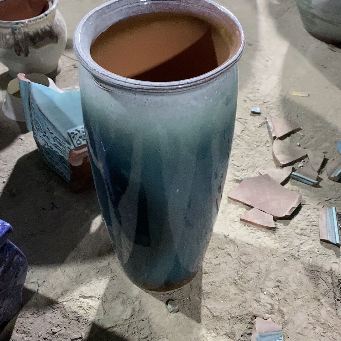 紫砂花盆瑕疵15/35、bkhgv