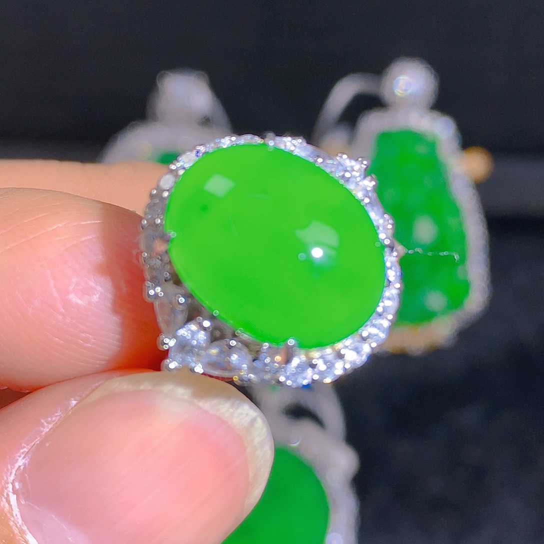 翡翠颈饰银S925镶嵌268669998