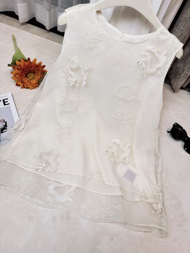 女士夏季常规薄款百搭中国风拼接网红时尚常规款马夹无袖马甲中式