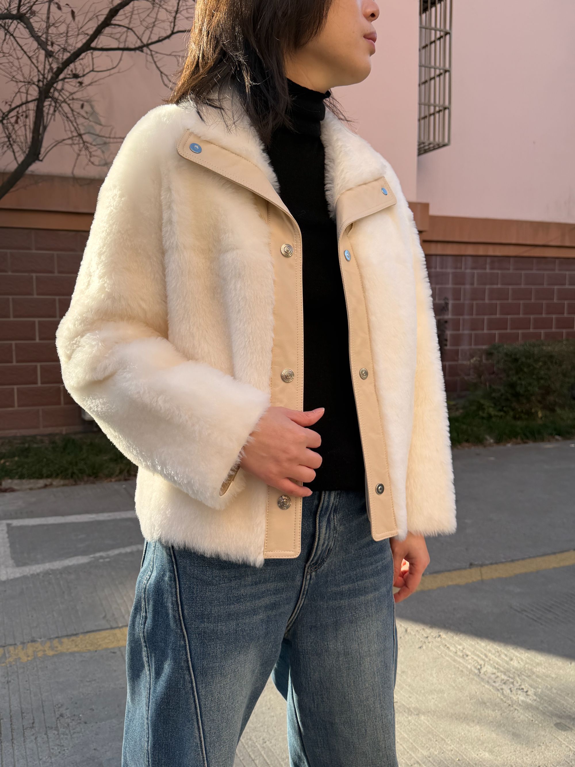 女装时尚拉贡皮毛一体宽松百搭冬季皮草