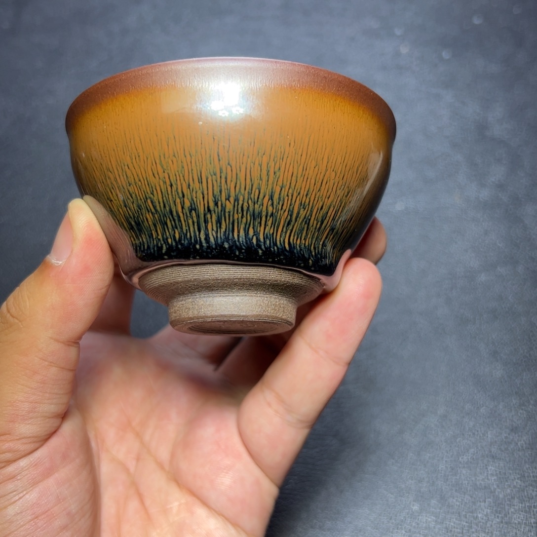 茶盏兔毫建窑建盏主人杯