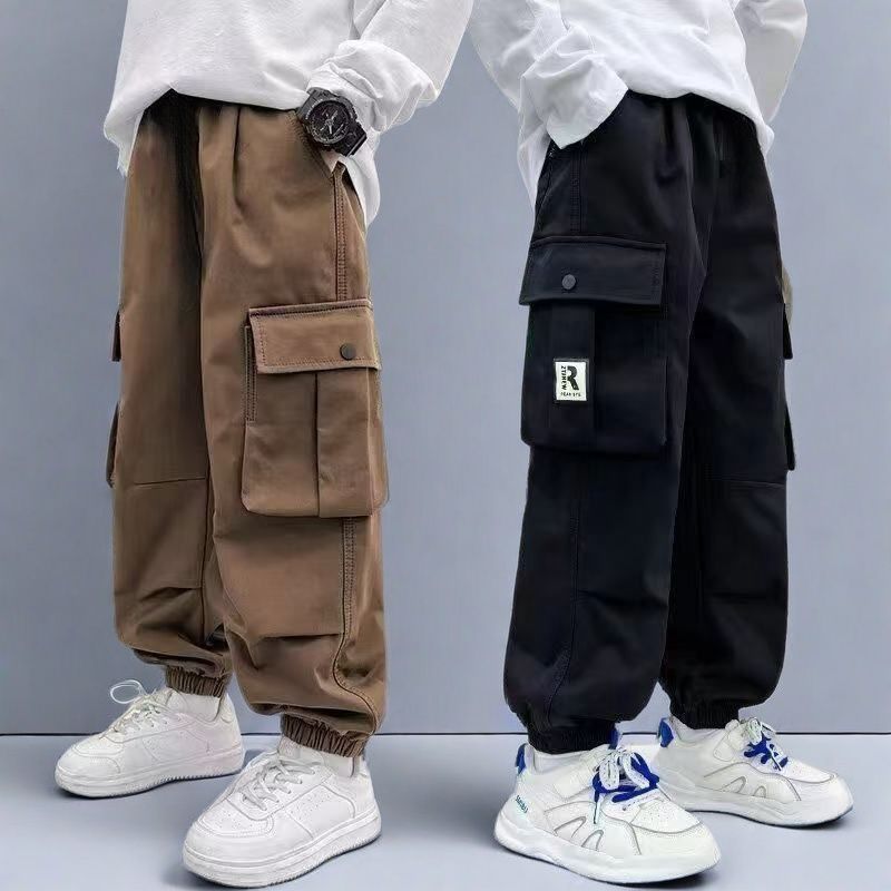 春秋款/加绒款男童裤潮流百搭2025工装裤长裤秋冬款休闲潮流保暖