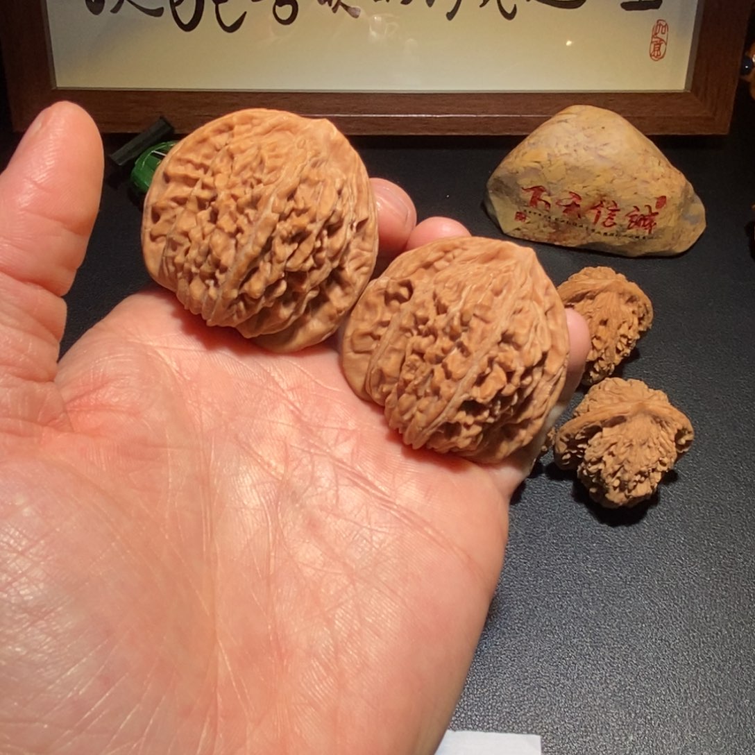 把件文玩核桃1号山地四座楼44尺全品