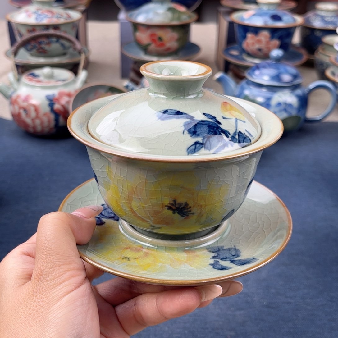 杯景德镇手绘手工茶具