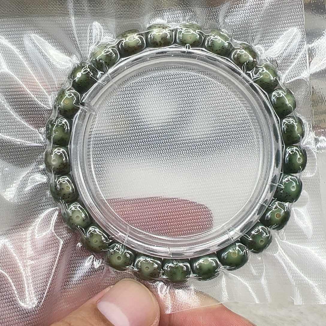星月菩提手串20高端绿星月菩提单圈0.9
