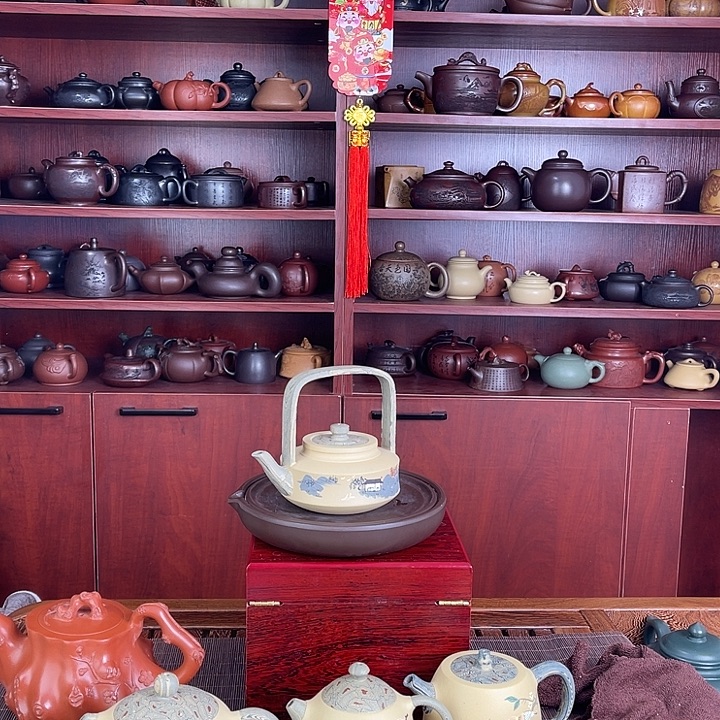 十***爷茶壶紫砂绞泥四件套特价福利李老师