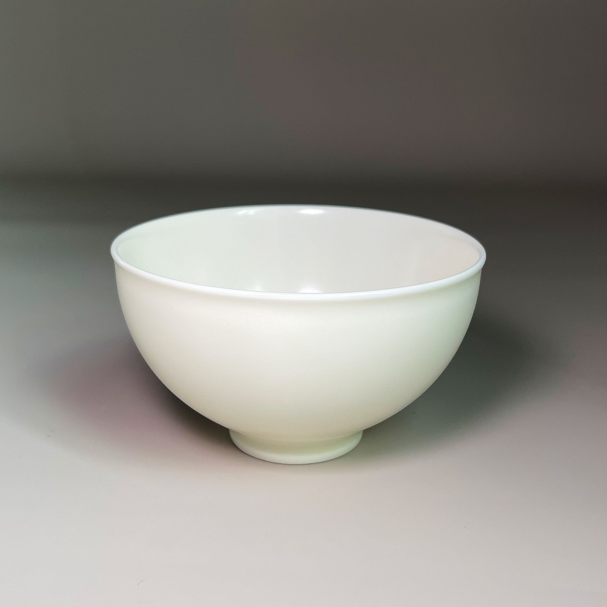 【YZY家】12*7CM 羊脂玉浅米色米饭碗 结晶釉面耐磨易清洗 两个装