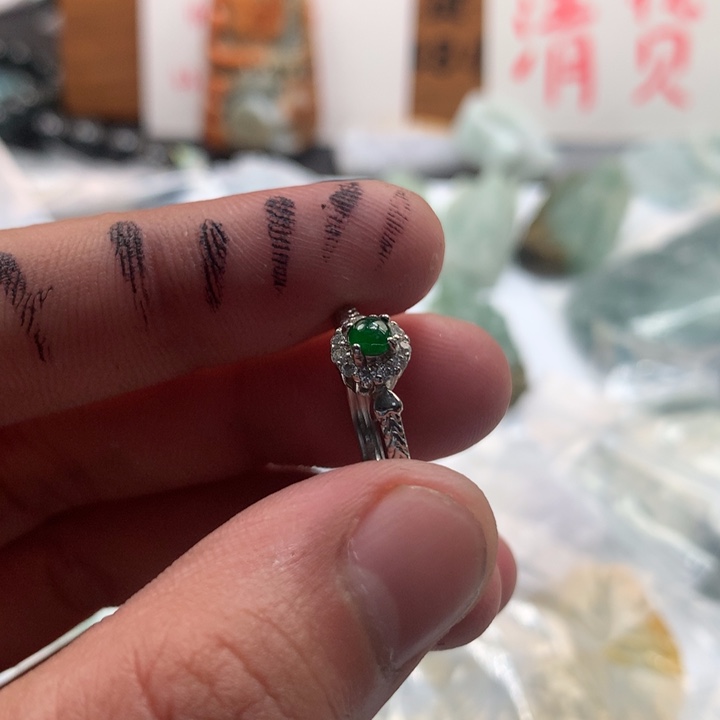 翡翠未镶嵌颈饰保真天然a货翡翠