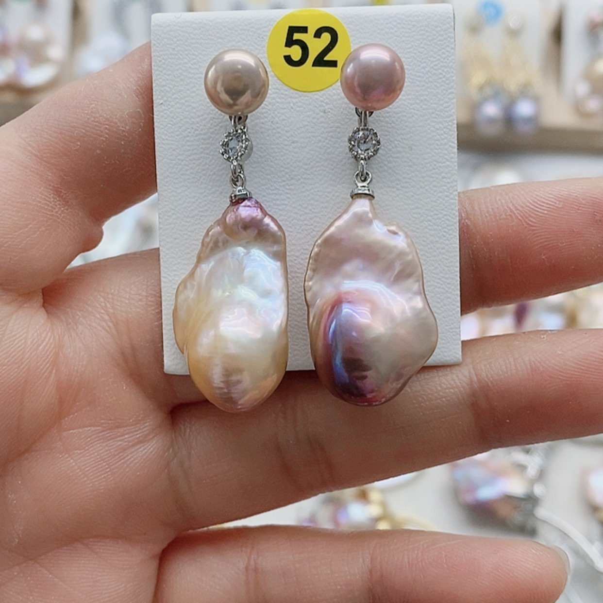 【闪购商品】淡水珍珠耳饰银S925镶嵌