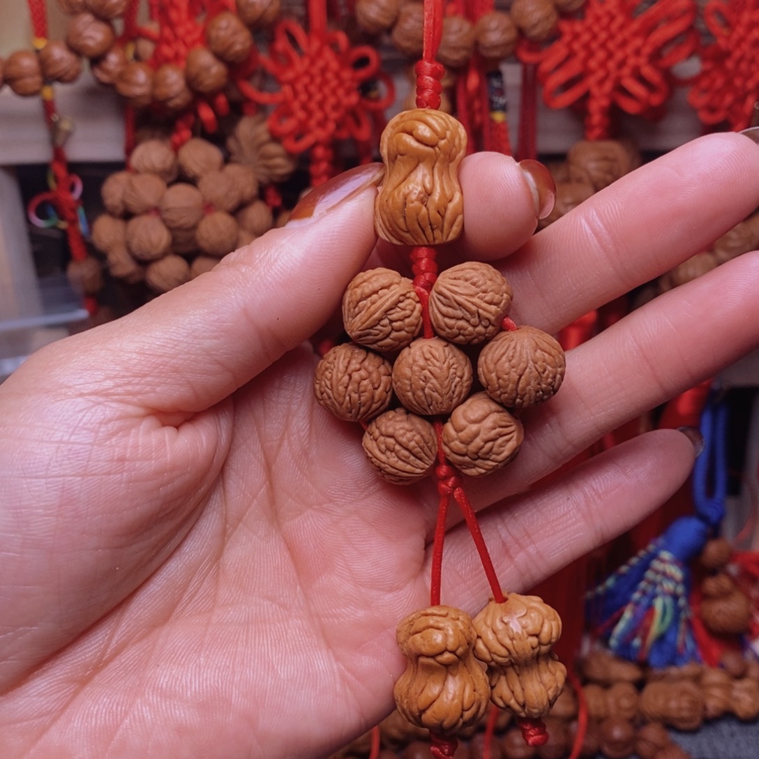 吊坠桃核龙纹桃枭