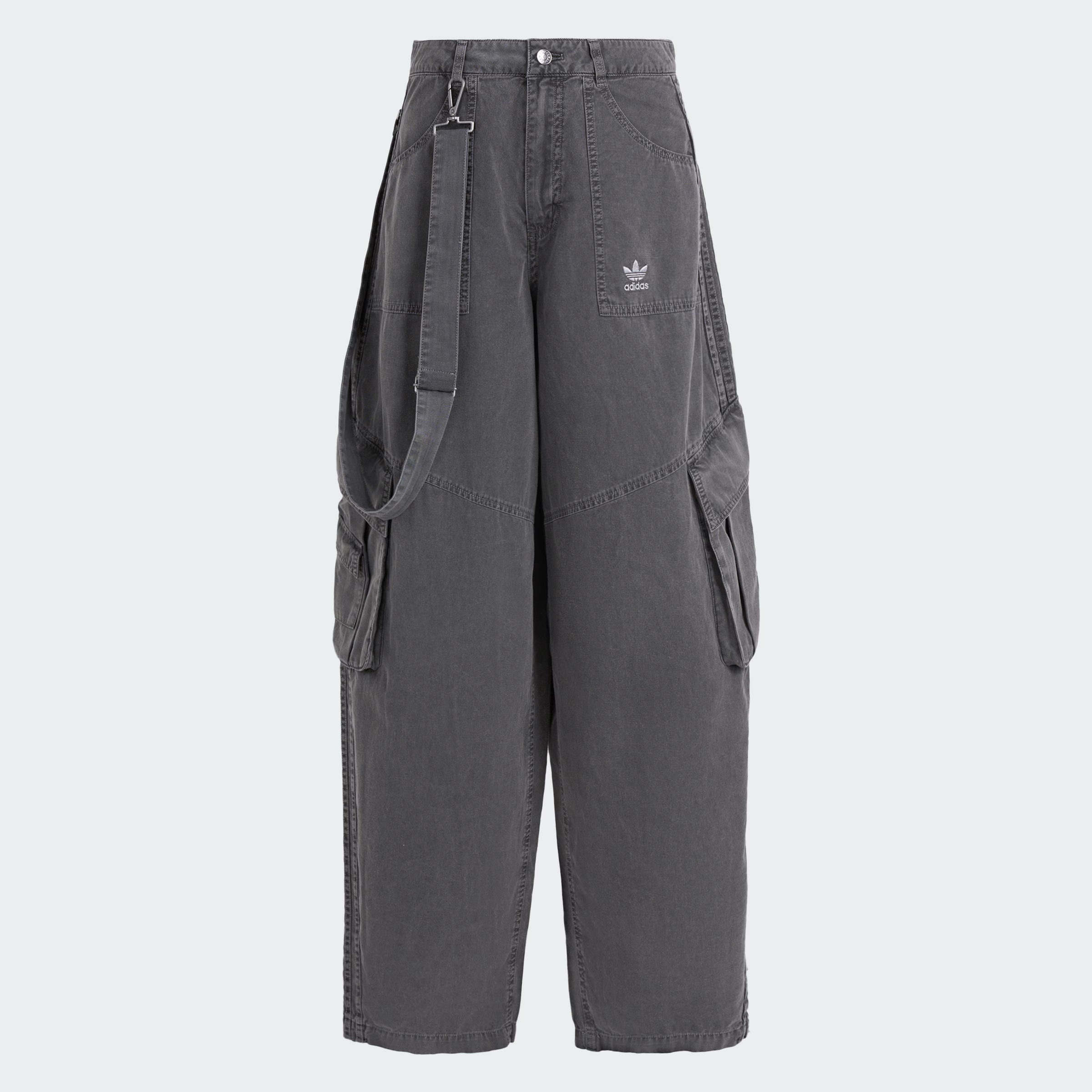 CURVED TROUSERS 时尚百搭纯棉休闲梭织宽松运动长裤KH1180