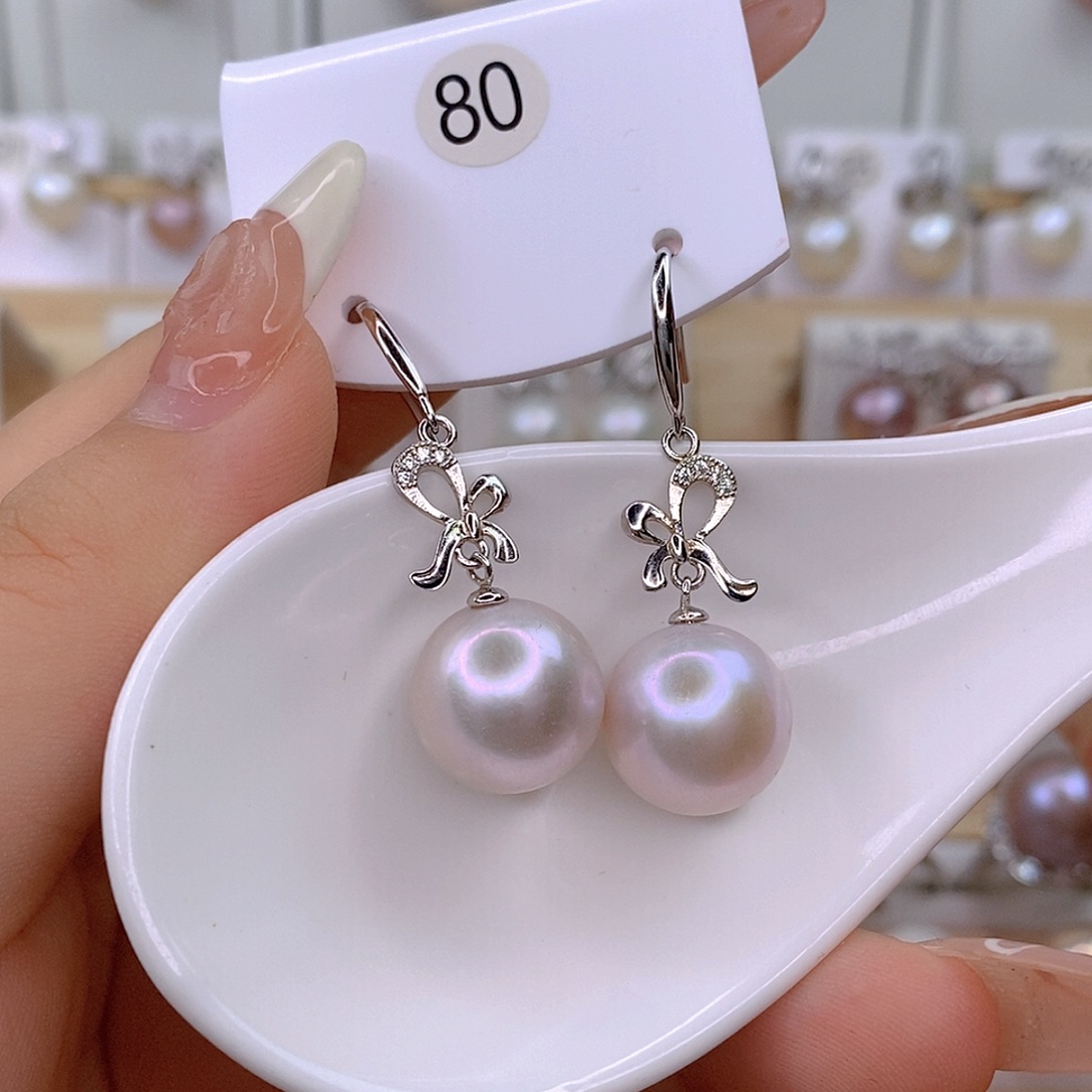 淡水珍珠银S925镶嵌颈饰嫣*