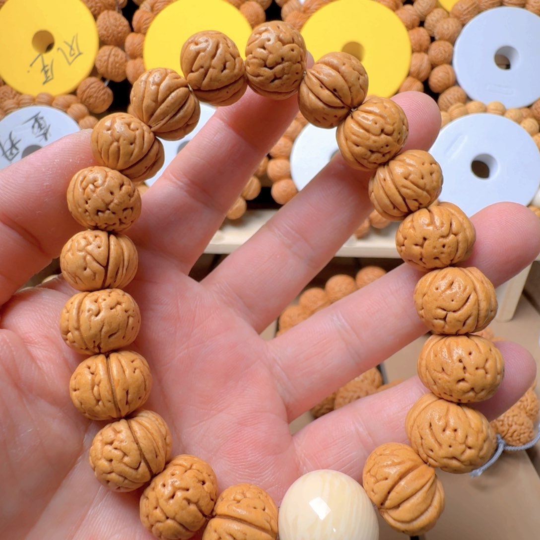 文玩桃核手串肌肉元宝