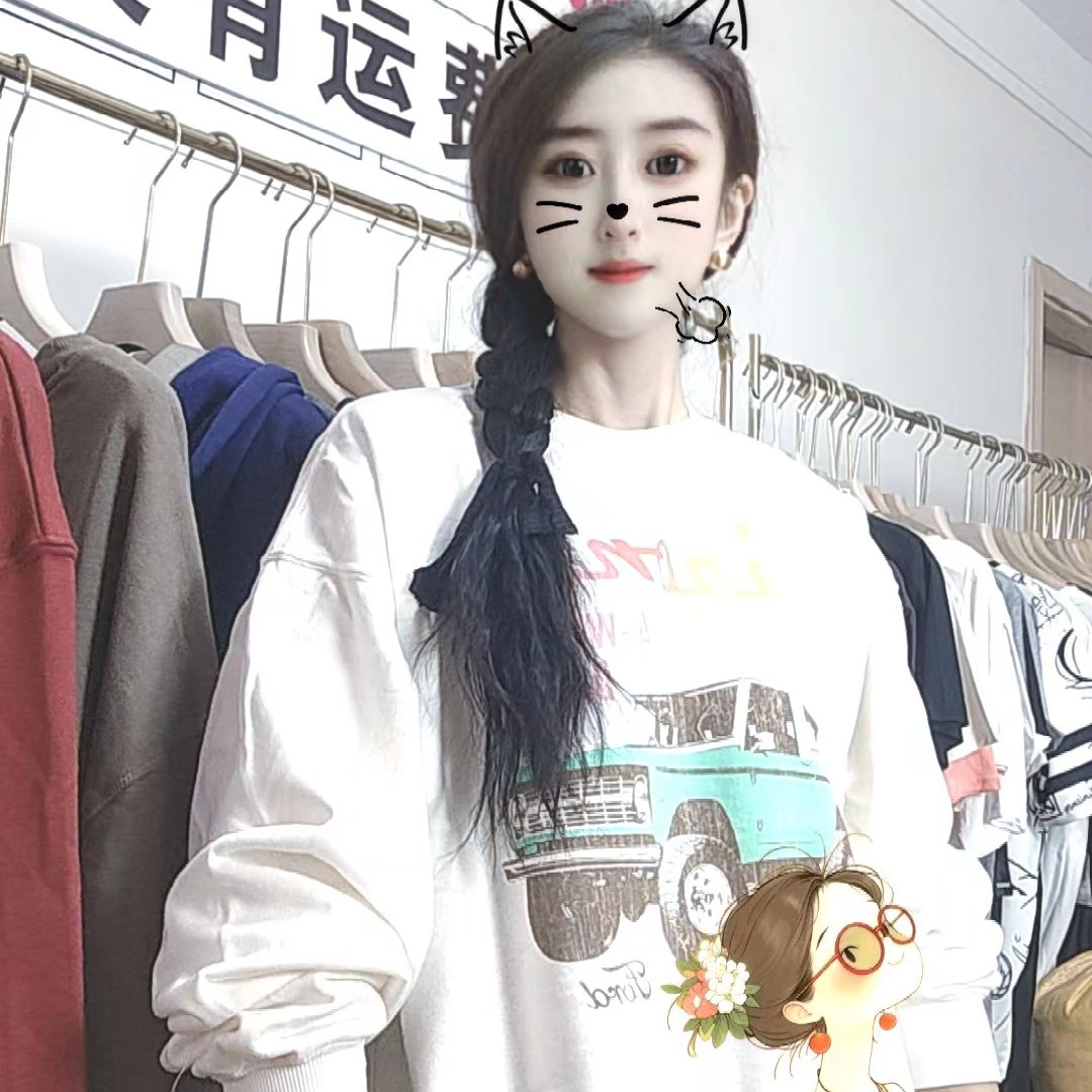 外贸休闲大板卫衣064