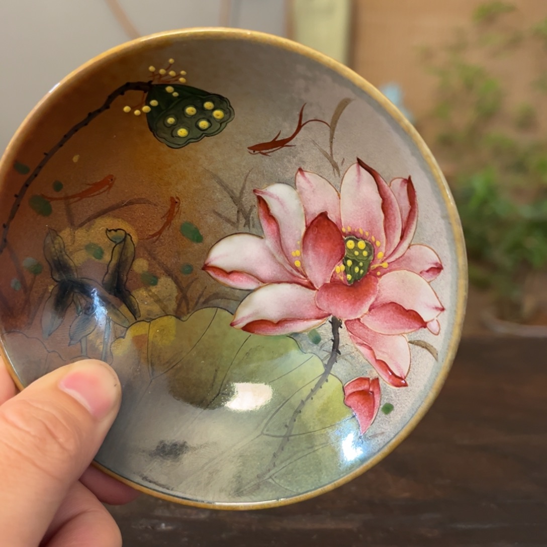 杯柴烧手工手绘陶瓷