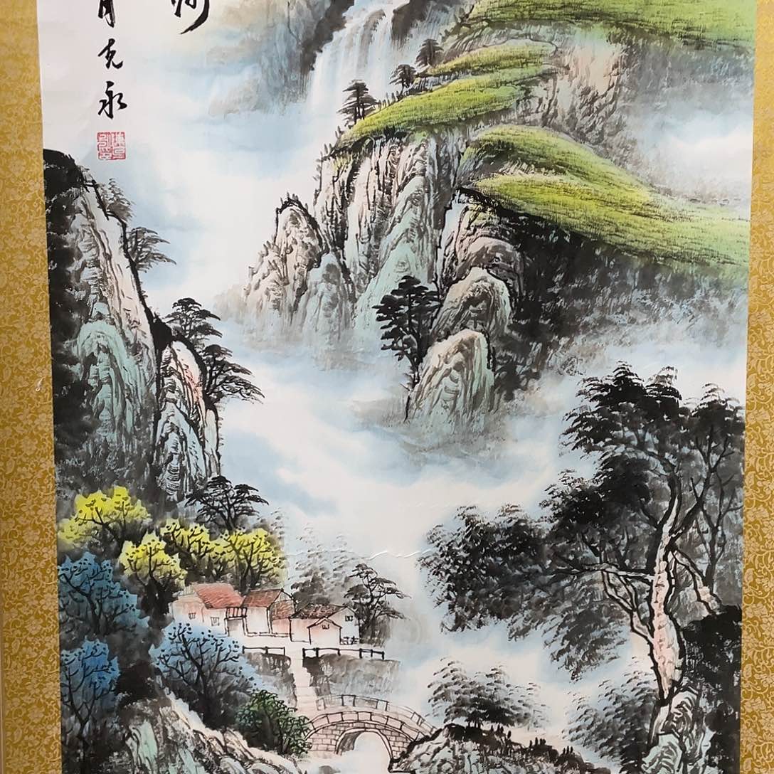 国画老师手笔手绘图n