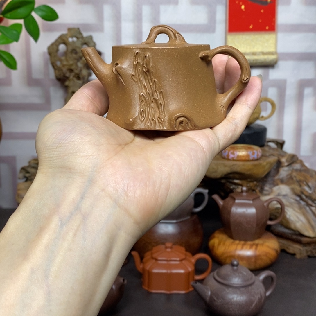 紫砂茶壶紫砂茶具降坡泥小树桩