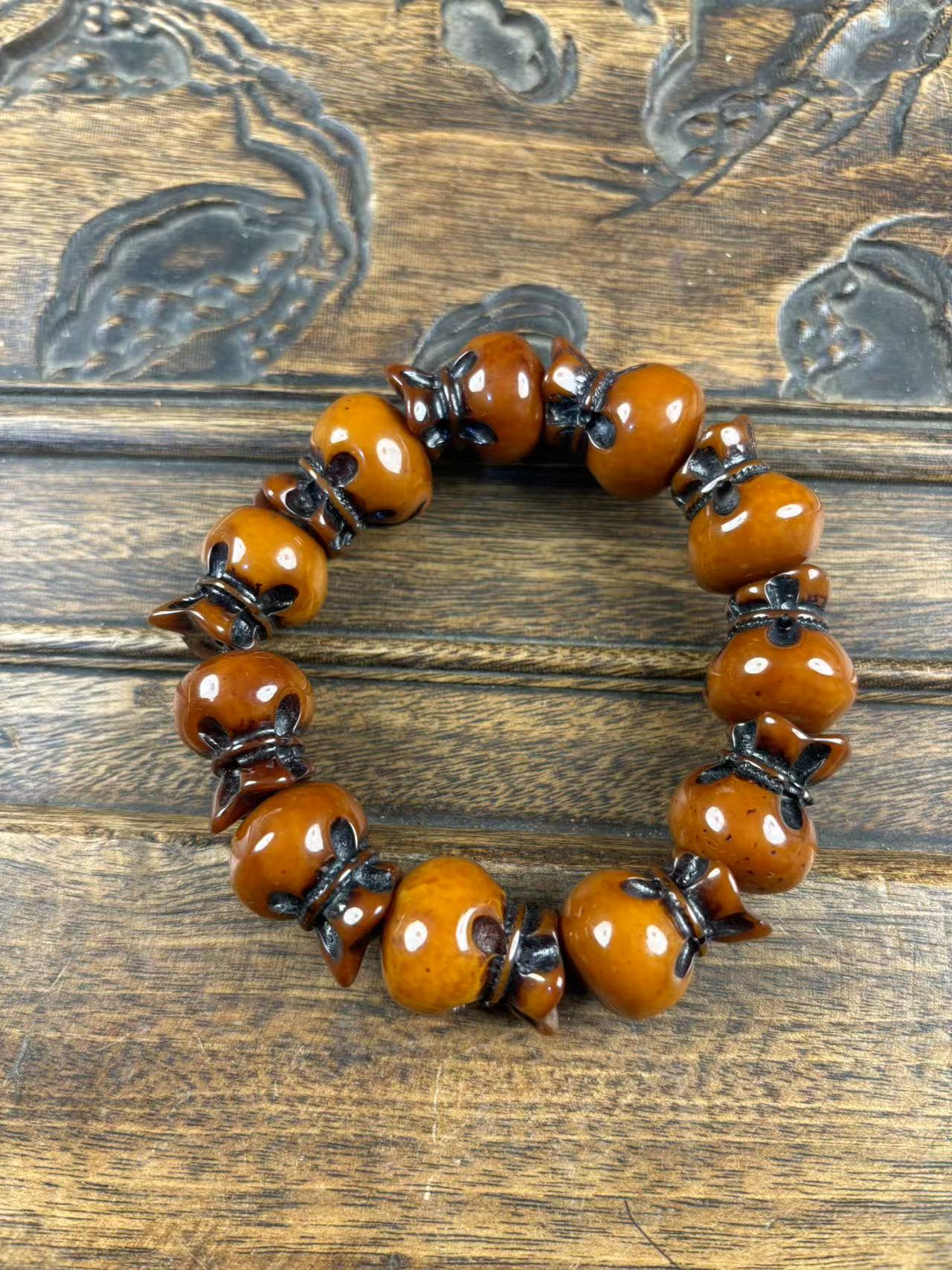 蜜蜡老蜡米米手串一个{小七甄选}