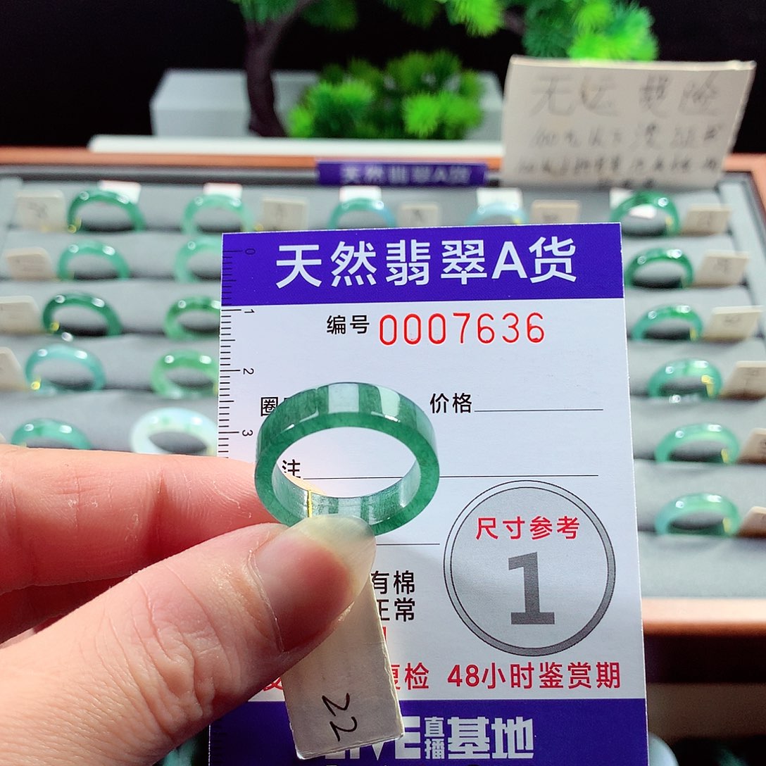翡翠戒指未镶嵌22号