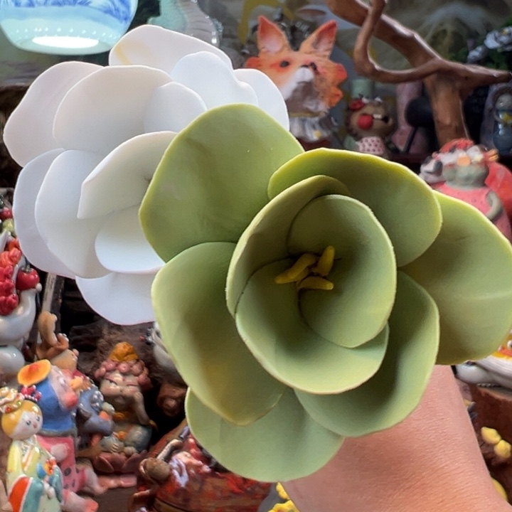 陶摆件小镇青花每日有新品