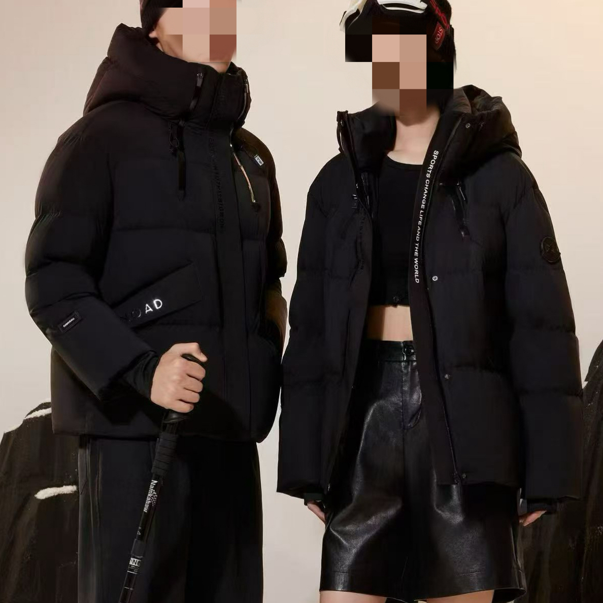 2025新款加厚羽绒服男女同款短款连帽宽松休闲冬季加厚保暖外套潮