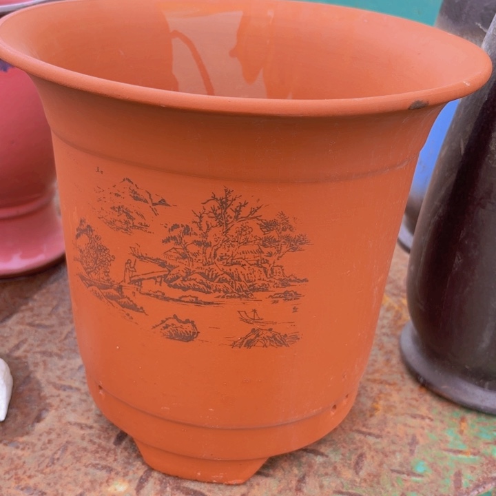 红陶花盆 高度 口径