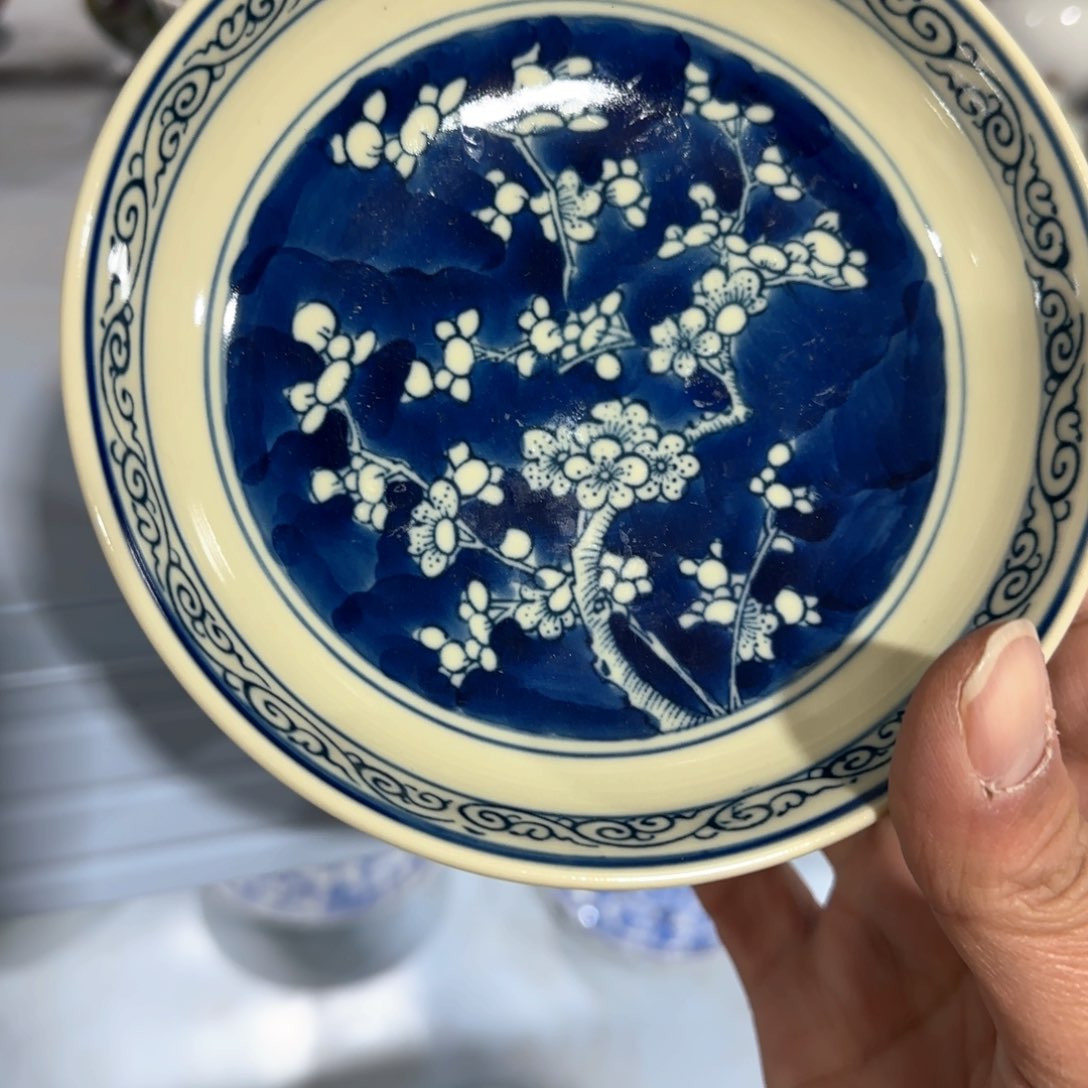 瓷片摆件手绘瓷器全部处理