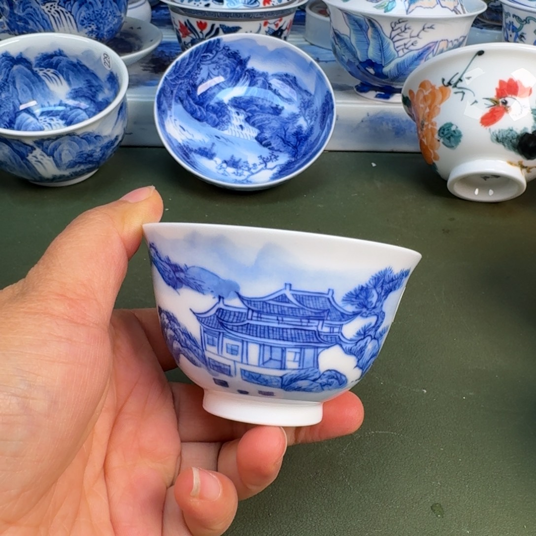 陶景德镇纯手绘茶具圆圆271