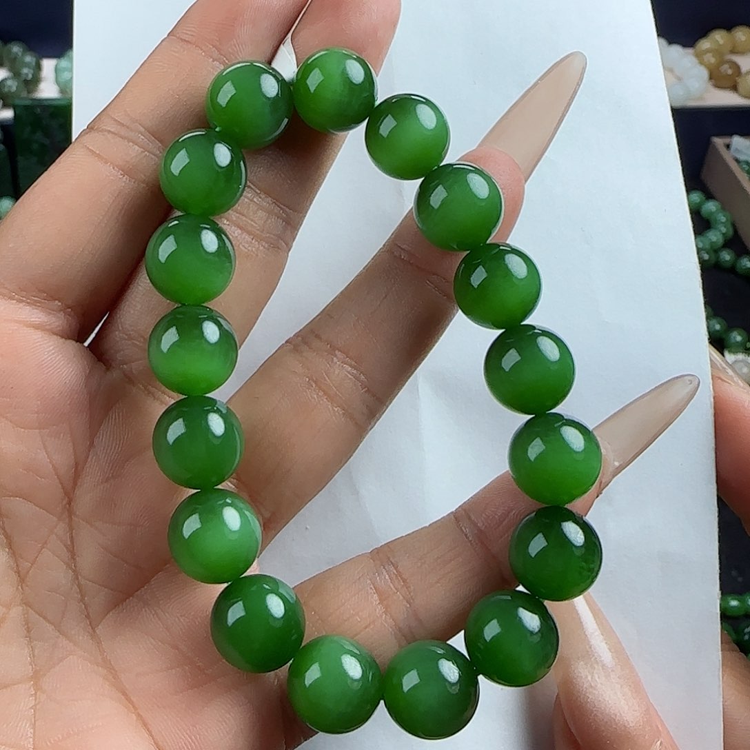 和田玉手串未镶嵌