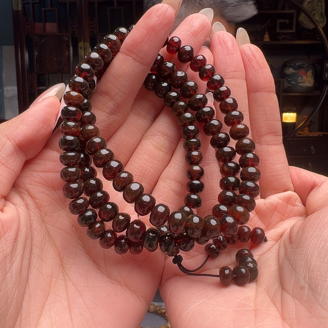 琥珀裸石未镶嵌心**意抚顺琥珀20464。7mm