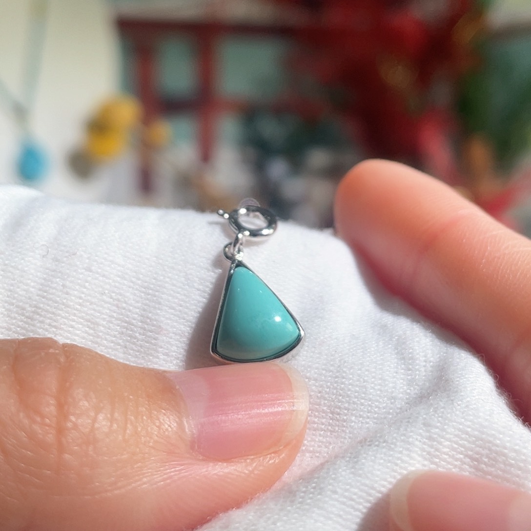 绿松石配饰银S925镶嵌