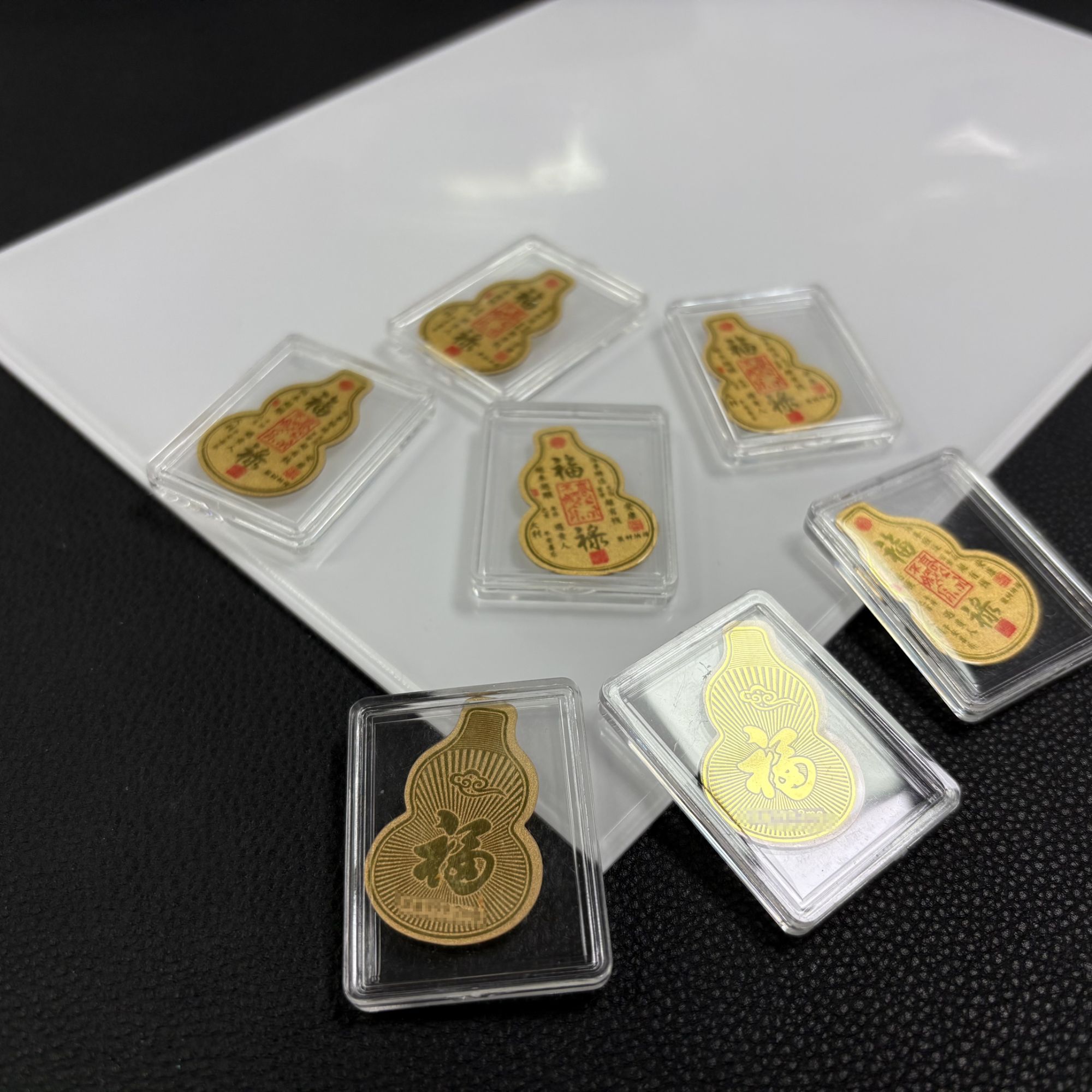 含金工艺品「戴琴珠宝」含金工艺品葫芦手机贴-5102