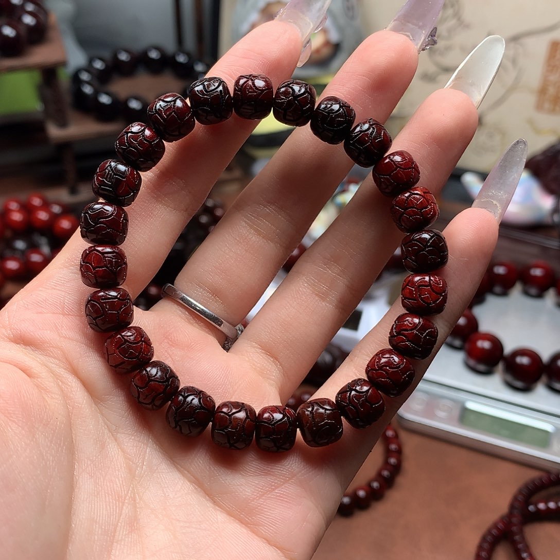 檀香紫檀（小叶紫檀）8✖️9地裂纹