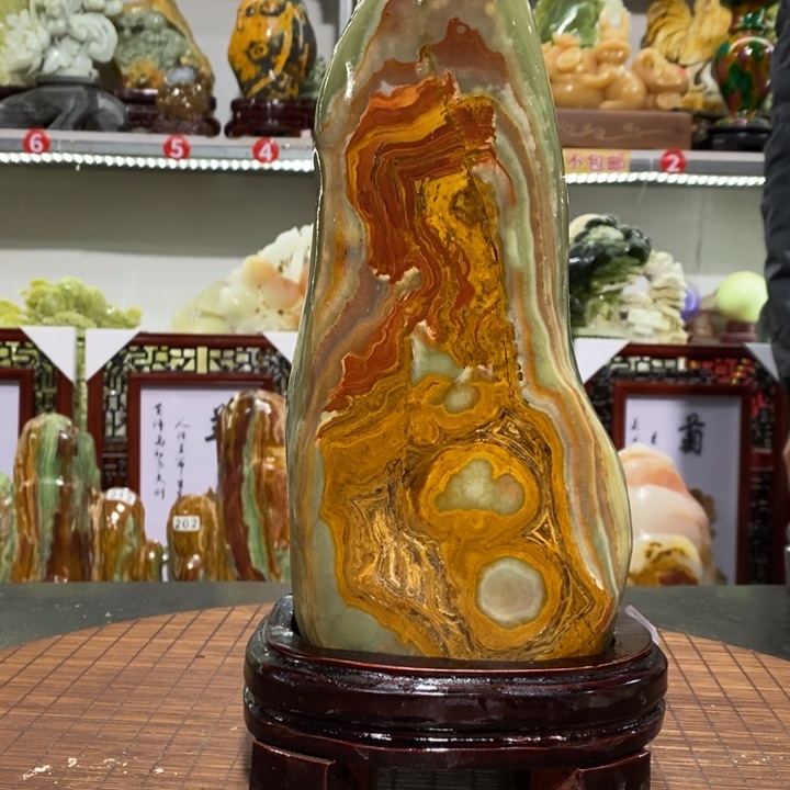 石材奶*家居摆件 奇石摆件