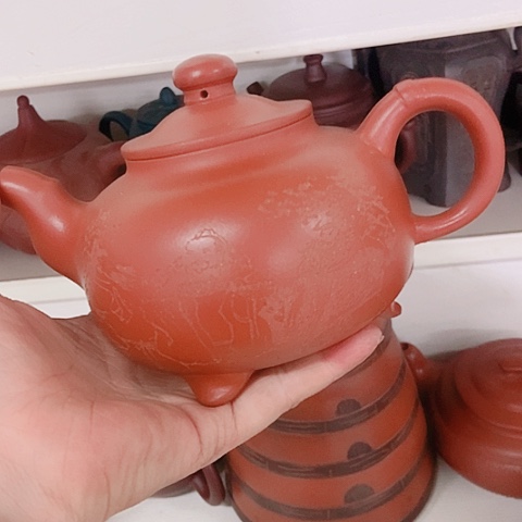 茶杯绿泥宜兴紫砂全手工制作