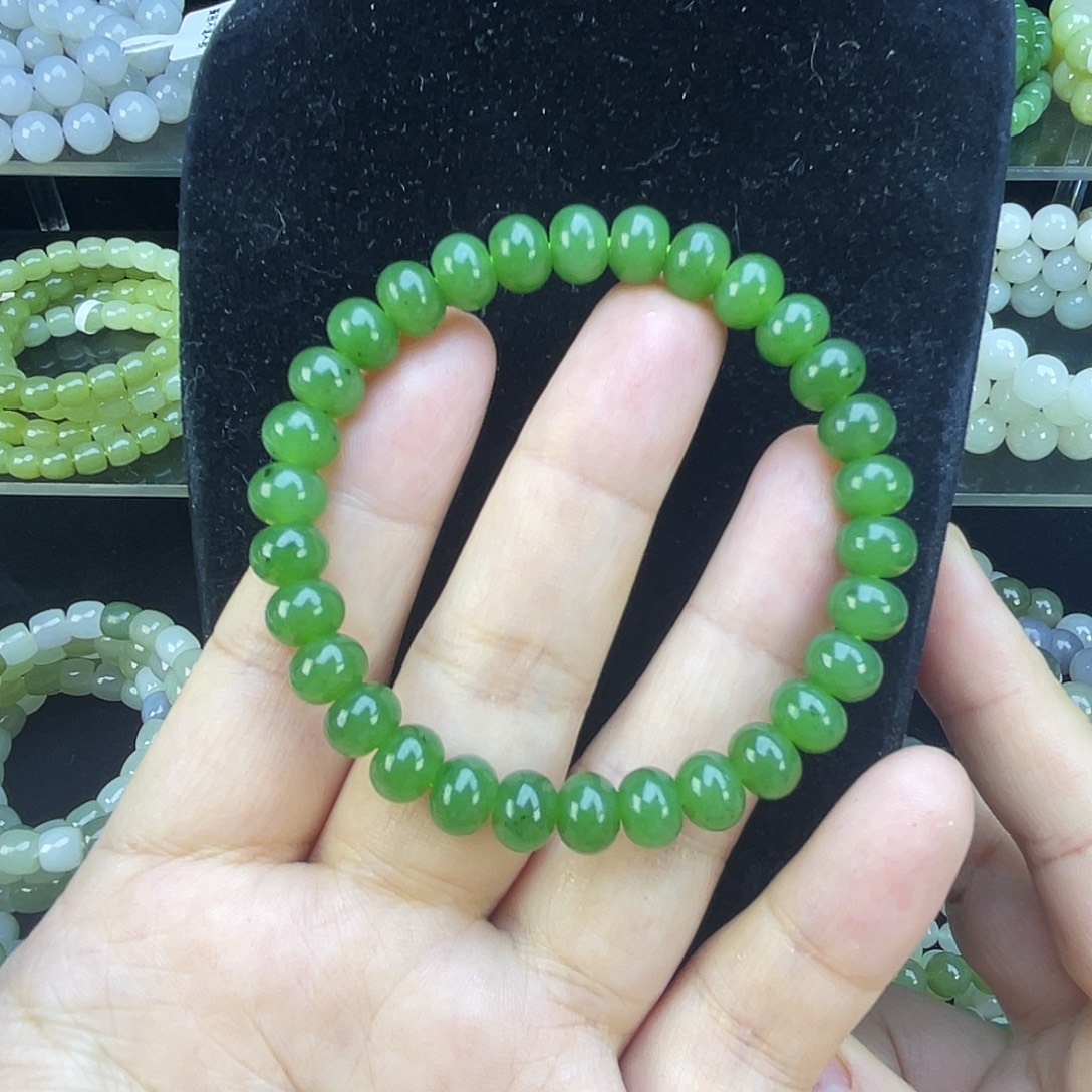 和田玉（碧玉）未镶嵌手链