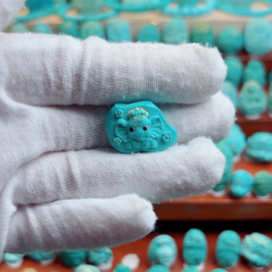 绿松石未镶嵌配饰