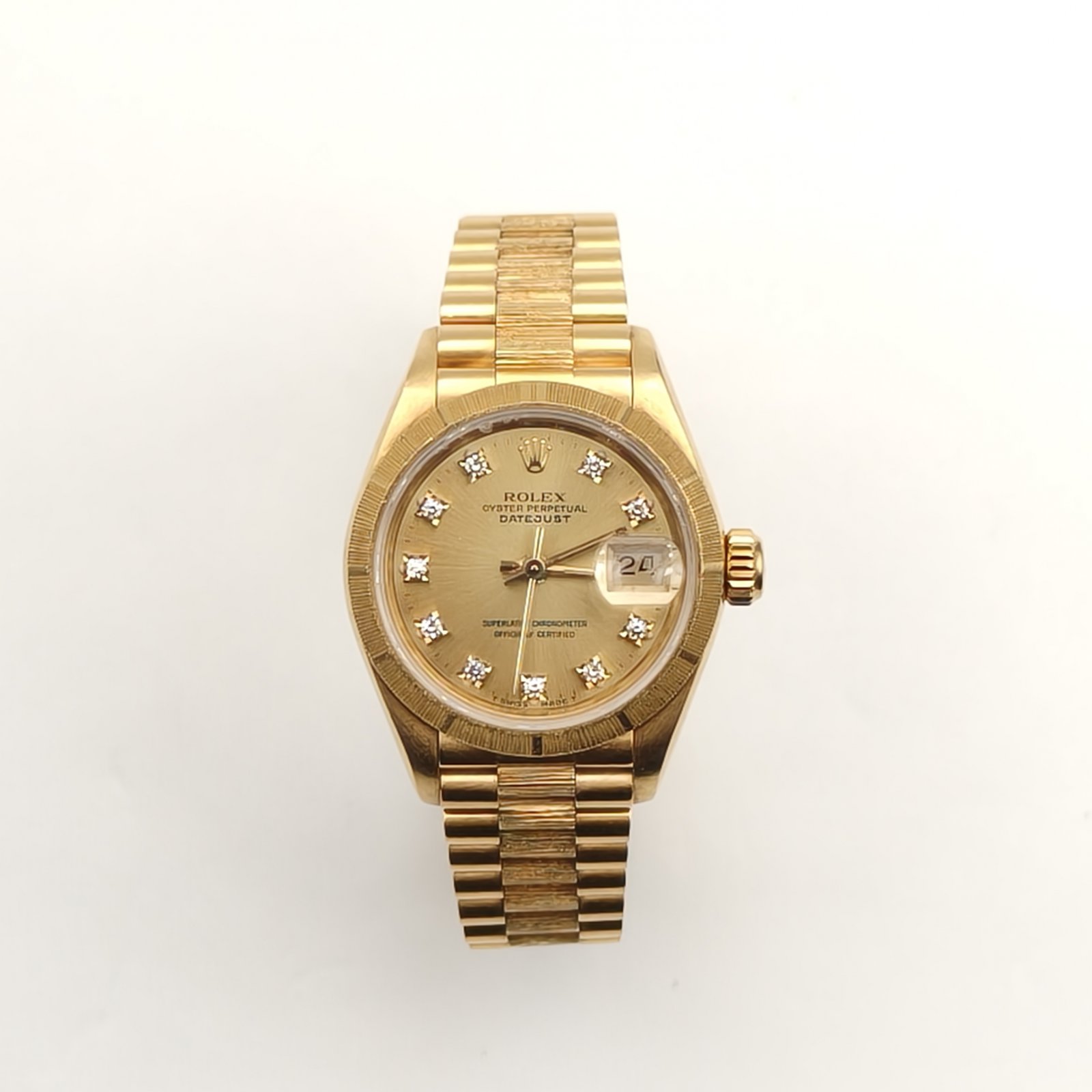 99新 Rolex/劳力士 【黑黑】 劳力士女装日志型69278自动机械女表