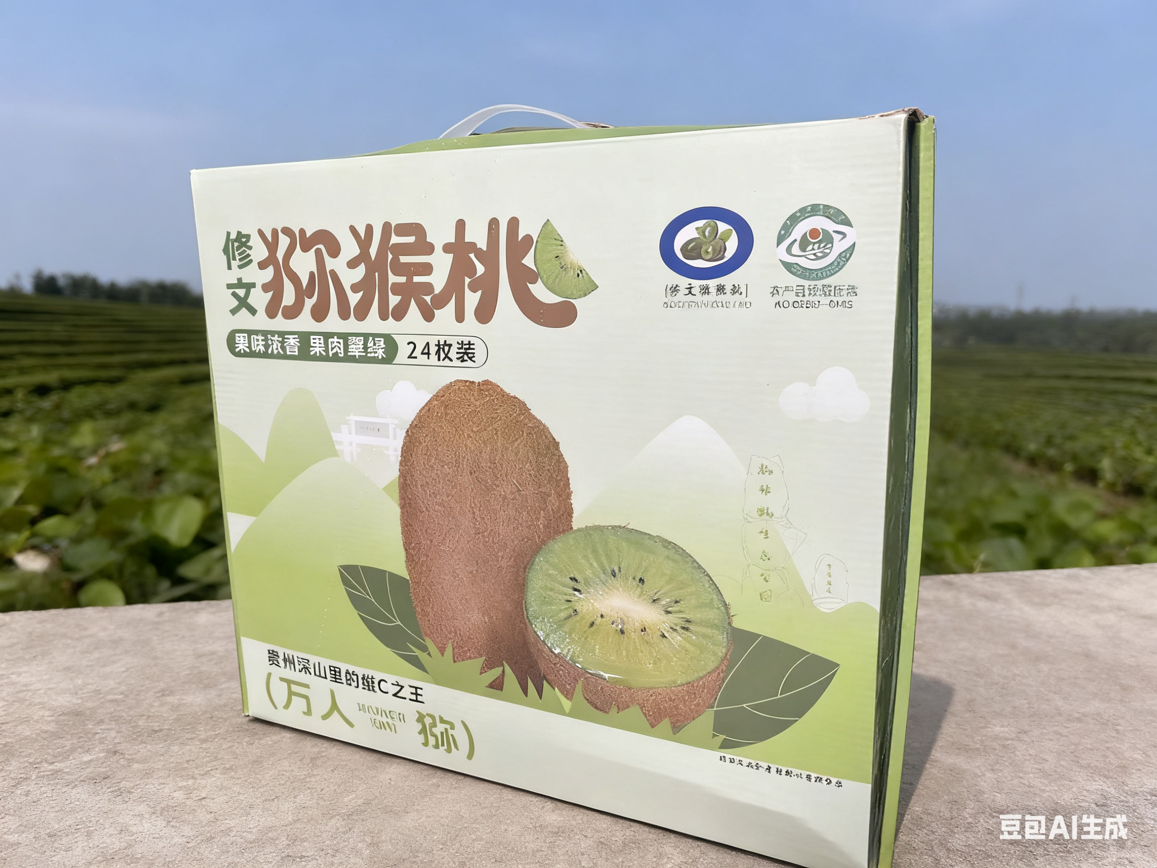 贵长绿心猕猴桃新鲜直供脆甜软糯爆汁24枚礼盒装水果超大水果
