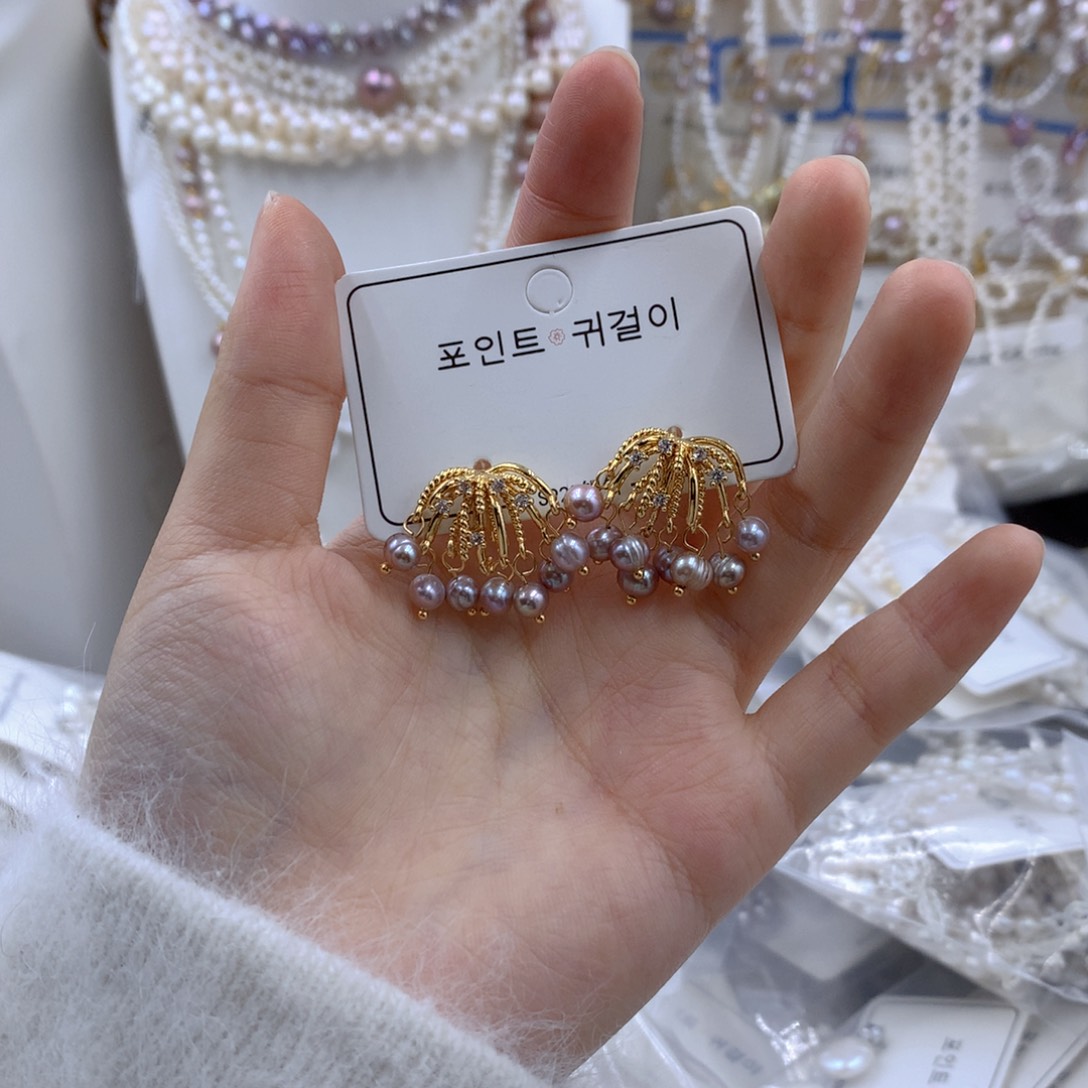 颈饰合金淡水珍珠