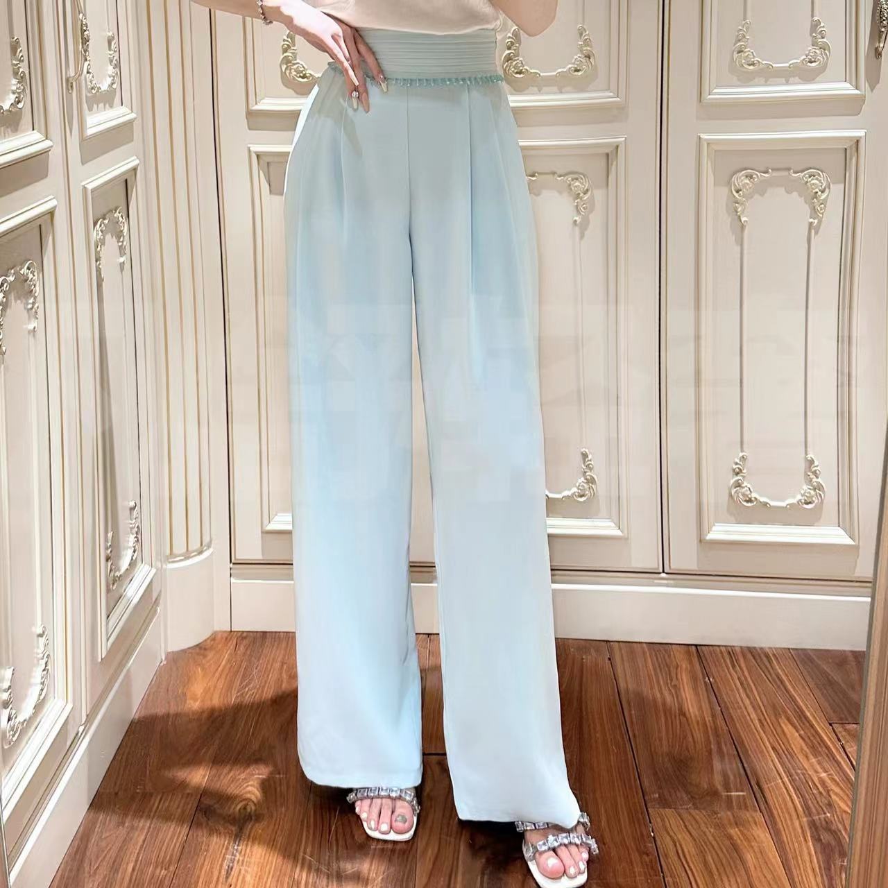 WEIFANSHU/魏凡舒春意盎然西装裤