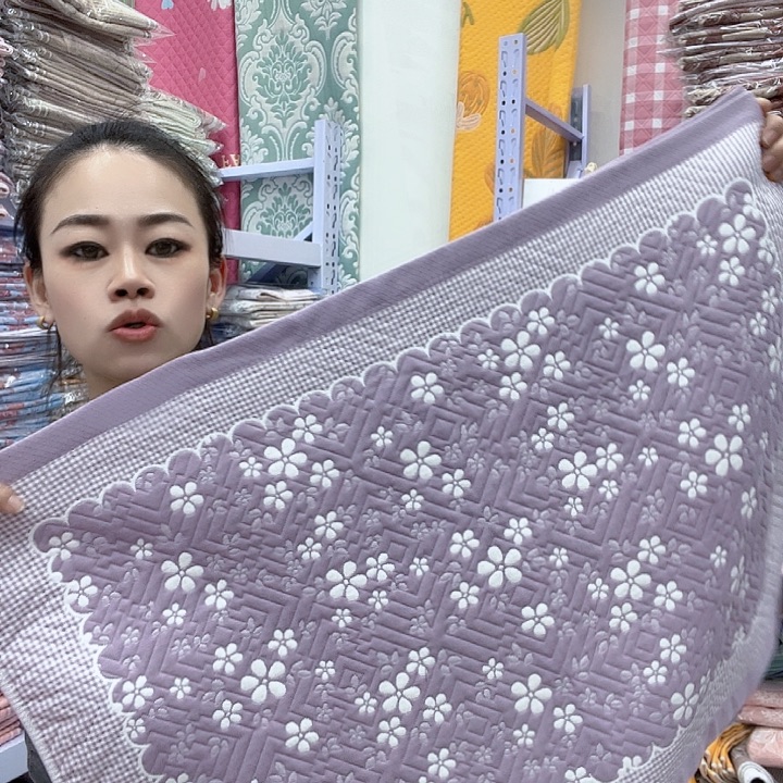 棉紫色雪花纯棉面料