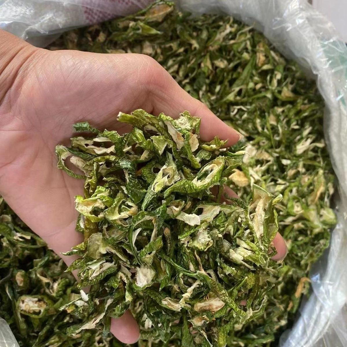 青辣椒干 农家青干辣椒