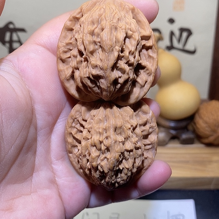 文玩核桃把件深***师41蓟县山地虎头